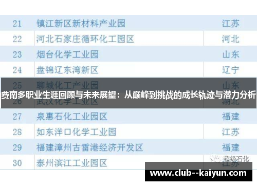 费南多职业生涯回顾与未来展望:从巅峰到挑战的成长轨迹与潜力分析 费南多职业生涯回顾与未来展望:从巅峰到挑战的成长轨迹与潜力分析